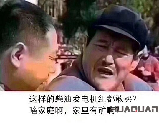 這樣的柴油發電機組都敢買，家里有礦啊？